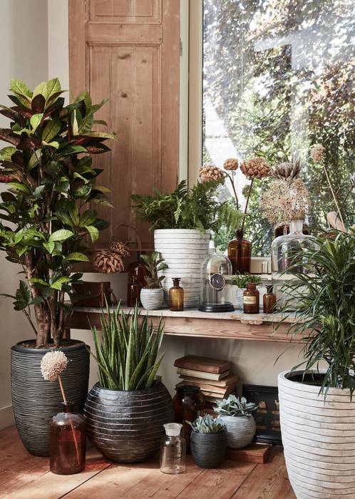 Capi Nature Row - Mixed designs/colours Capi Europe Rustic style garden Pottery Plant pots & vases