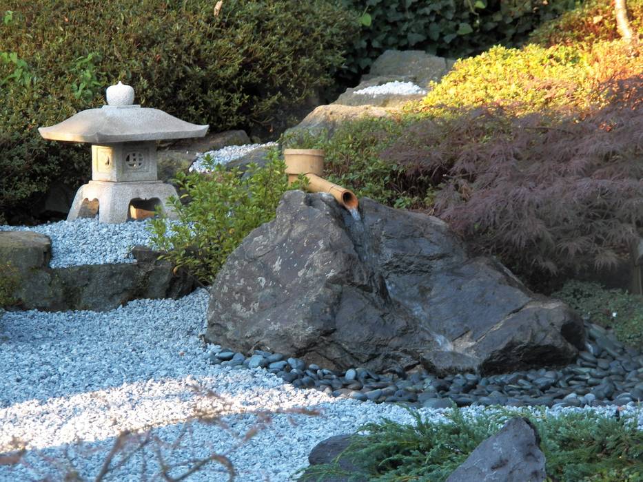 Umwandlung eines Teichgartens in einen Karesansui - Trockenlandschaftsgarten - Japanese Dry Landscape Garden, Kokeniwa Japanische Gartengestaltung Kokeniwa Japanische Gartengestaltung Сад