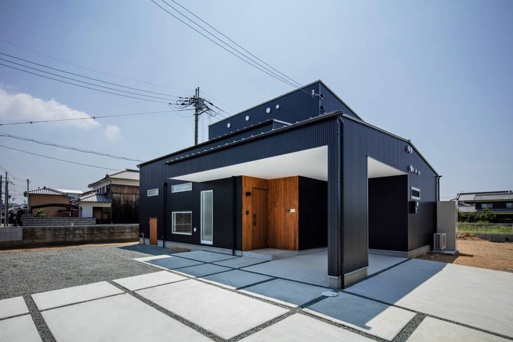 太子町の家－terrace side house－, 祐建築設計事務所 祐建築設計事務所 Casas modernas: Ideas, diseños y decoración