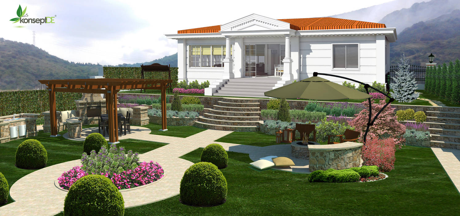 Orta Bahce Akdeniz Bahce Konseptde Peyzaj Fidancilik Tic Ltd Sti Akdeniz Tas Homify