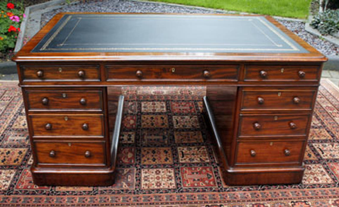 Antique partners desk by edwards and roberts burrells antique desks