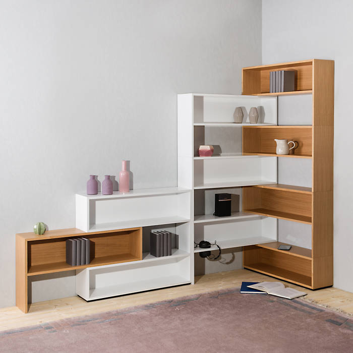 Das bücherregal eckhardt: modern von noook,modern | homify Das bücherregal eckhardt: modern von noook,modern | homify