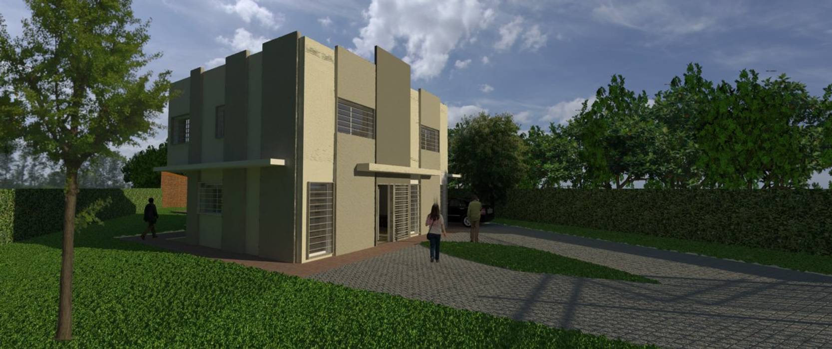 Anteproyecto Vivienda Suburbana, Oficina de Diseño y Arquitectura Oficina de Diseño y Arquitectura Casas minimalistas