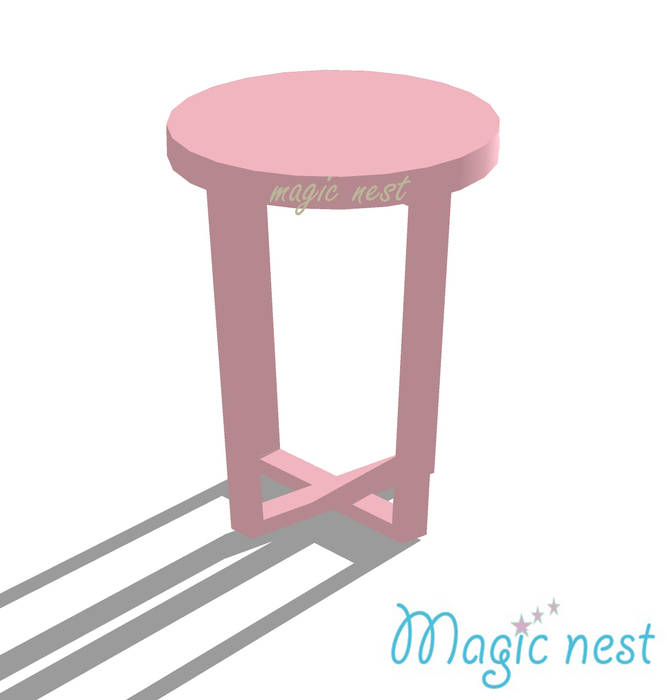 Macarron Magic Nest Quartos de criança modernos Madeira maciça Multicolor Escrivaninha e cadeiras