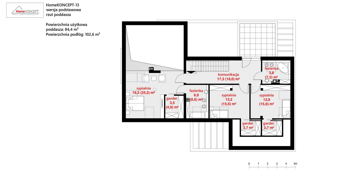 Projekt domu HomeKONCEPT 13 ENERGO homify HomeKONCEPT, Projekty Domów Nowoczesnych