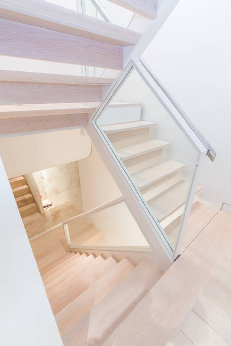 Kensington, SW5 - Renovation, TOTUS TOTUS Modern corridor, hallway & stairs