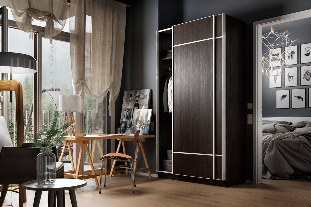 wardrobe, Дмитрий Каючкин Дмитрий Каючкин Scandinavian style study/office Cupboards & shelving