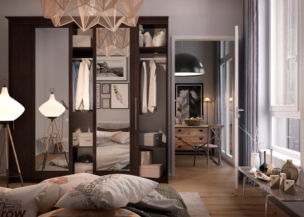 wardrobe, Дмитрий Каючкин Дмитрий Каючкин Bedroom Wardrobes & closets