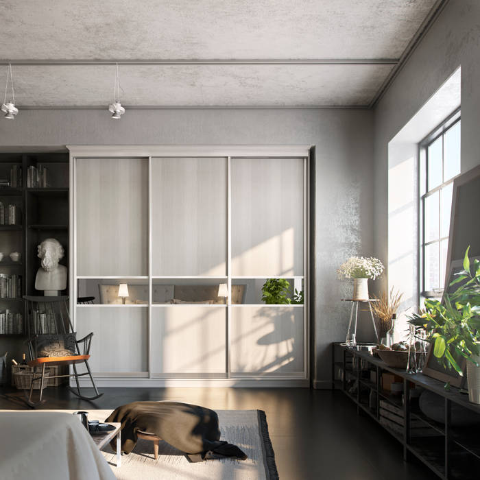 wardrobe, Дмитрий Каючкин Дмитрий Каючкин Industrial style bedroom Wardrobes & closets