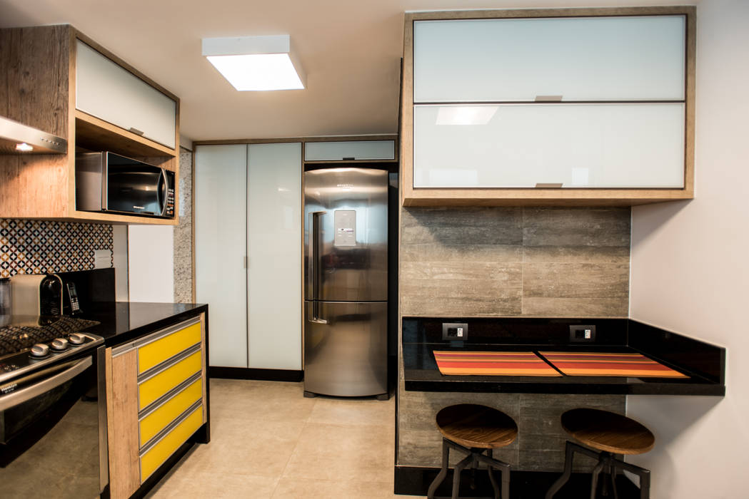Cozinha L2 Arquitetura Cozinhas modernas interior cozinha armários bancada