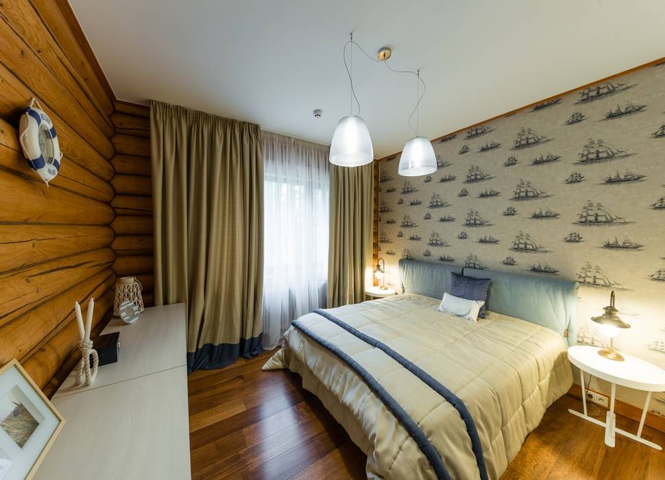 Дом на Истринском водохранилище в яхт-клубе 'Мечта', ARK BURO ARK BURO Eclectic style bedroom