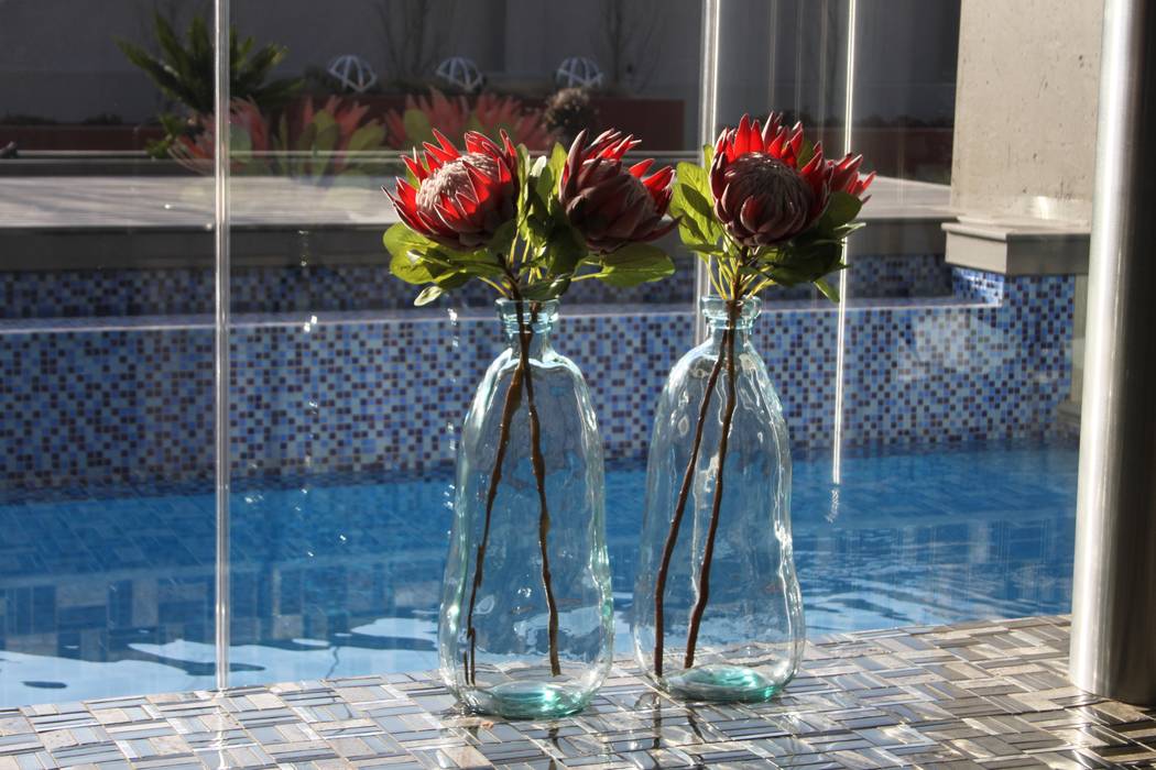 Accessories Inside Out Interiors Pool glass vases,proteas,swimming pool,mosaic tiles,accessories,Pool