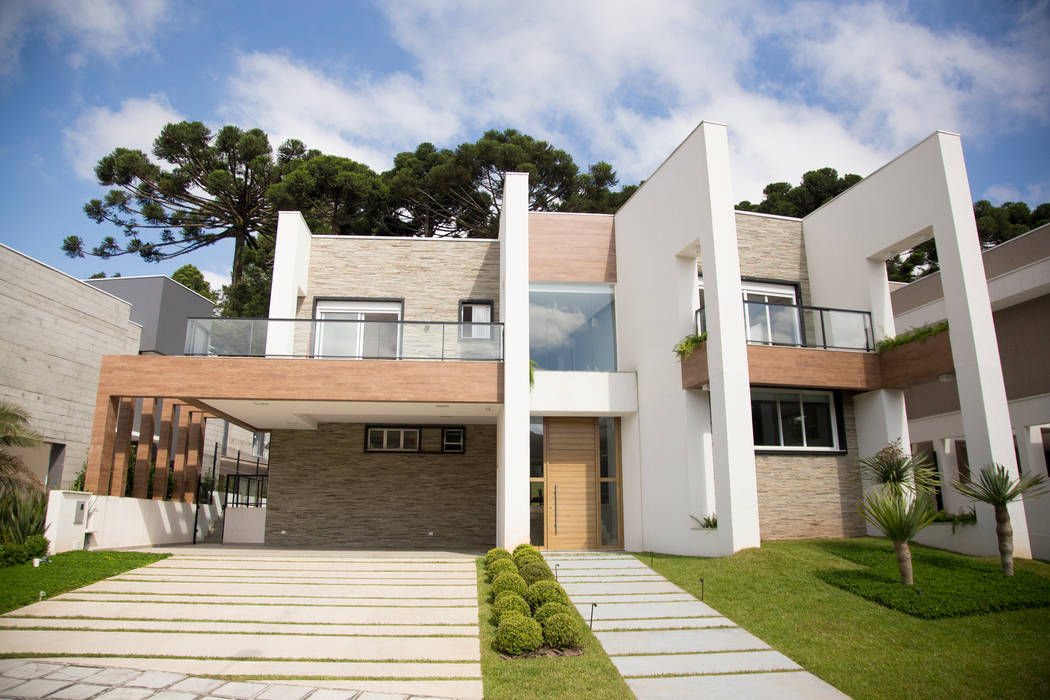 Residência A.K., Sakaguti Arquitetos Associados Sakaguti Arquitetos Associados Casas modernas