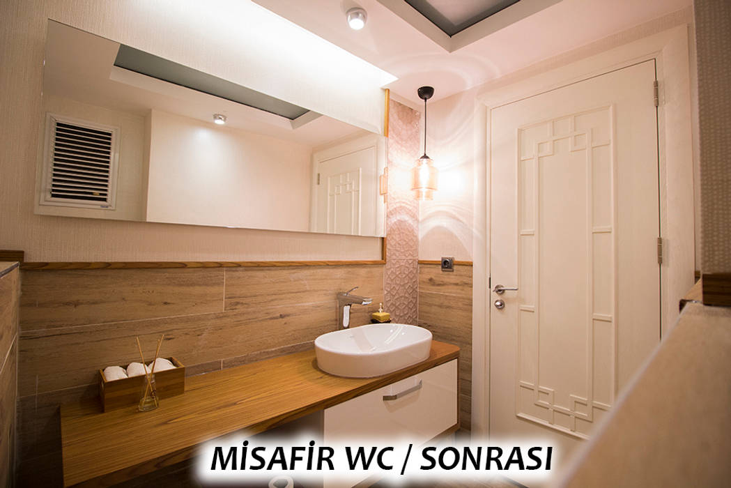 Misafir Wc Sonrası Teknik Sanat İç Mimarlık Renovasyon Ltd. Şti. Modern Banyo