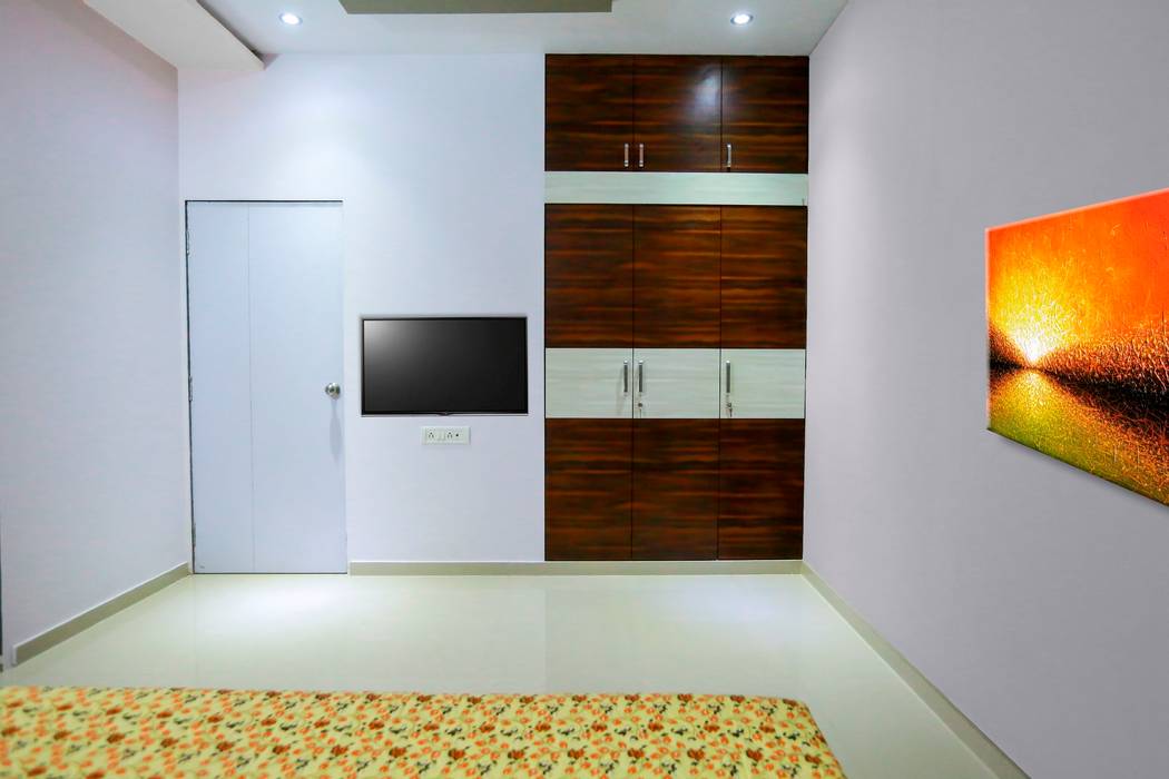 3 BHK Duplex, ZEAL Arch Designs ZEAL Arch Designs Moderne Schlafzimmer