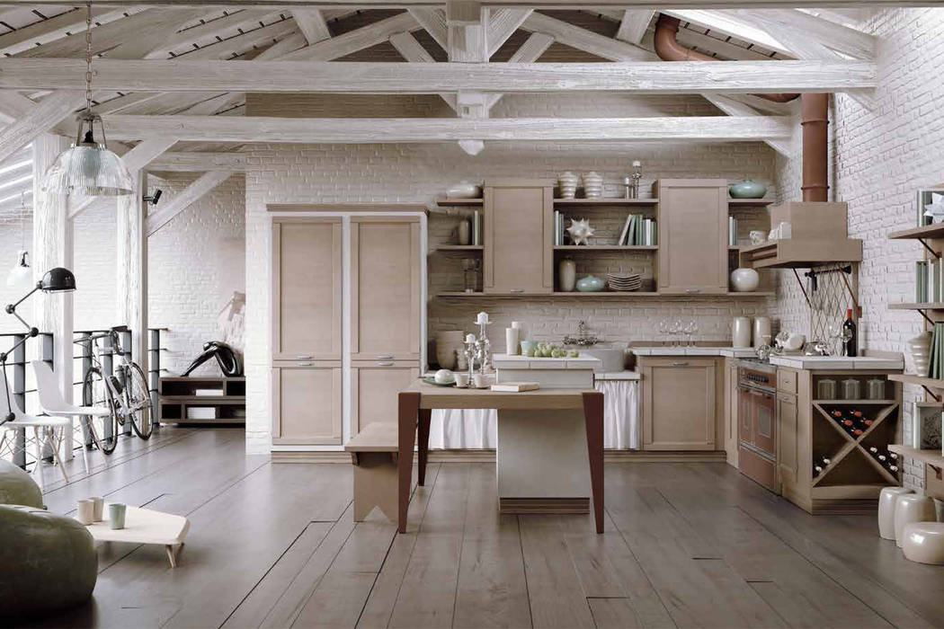 Vintage Kitchen: country by Casa Più Arredamenti, Country vintage kitchen