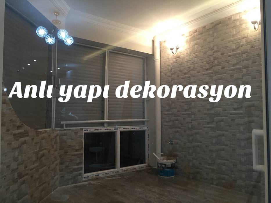 anlı yapı, anlı yapı dekorasyon anlı yapı dekorasyon 모던스타일 발코니, 베란다 & 테라스 조명