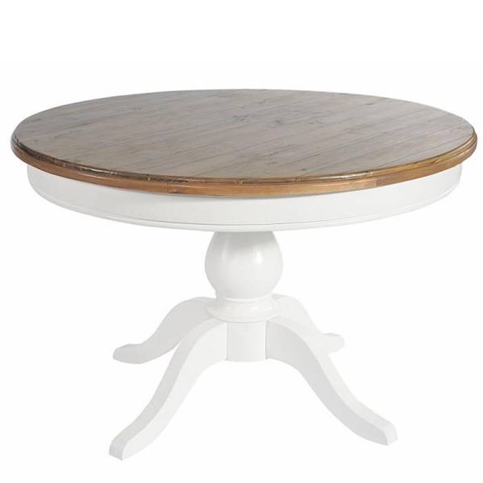 Savannah Reclaimed Wood Round Dining Table Modish Living Rustic style dining room Wood Wood effect Tables