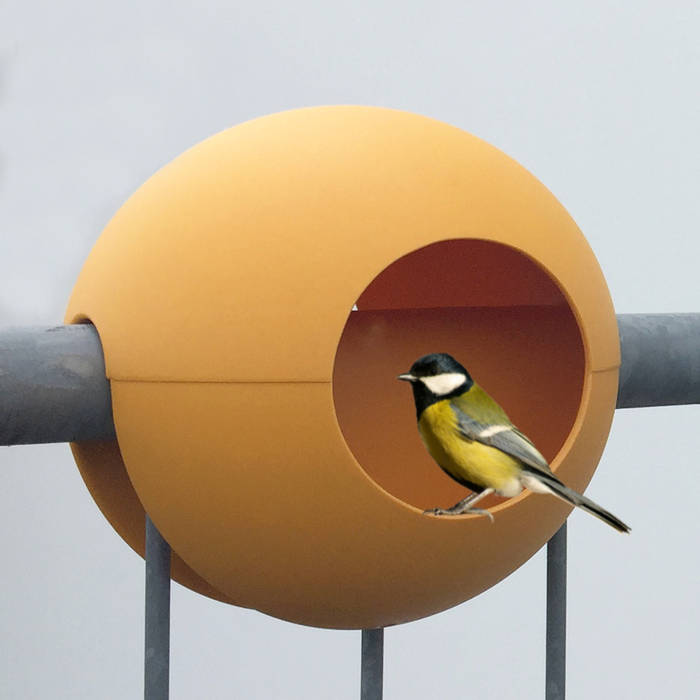 'birdball' das vogelhaus für balkongeländer homify