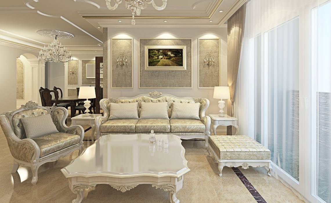 Classic reception, Boly Designs Boly Designs غرفة المعيشة