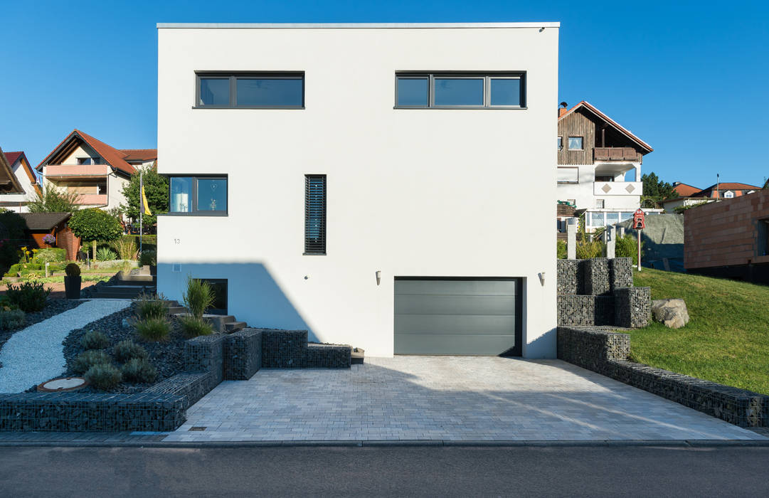 Wohnhaus 2 in Petersberg-Steinhaus, herbertarchitekten Partnerschaft mbB herbertarchitekten Partnerschaft mbB Modern Houses