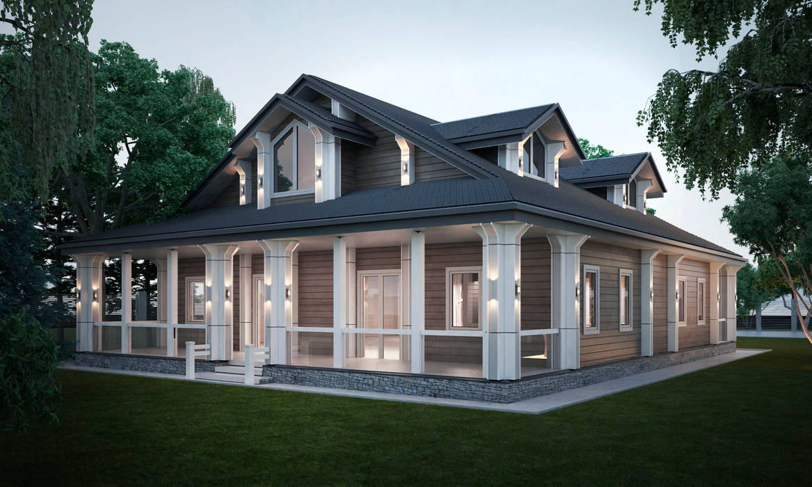 Проект дома в классическом стиле, Way-Project Architecture & Design Way-Project Architecture & Design Klasik Evler