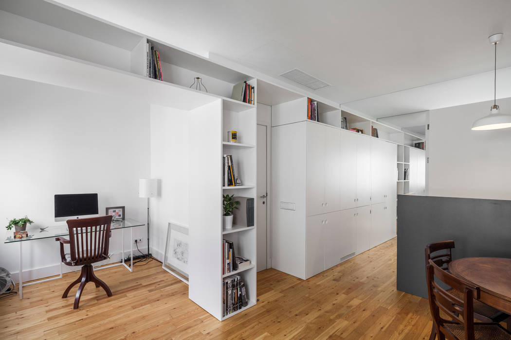 Apartamento AB9 — Estefânia, Lisboa, FMO ARCHITECTURE FMO ARCHITECTURE Рабочий кабинет в стиле минимализм