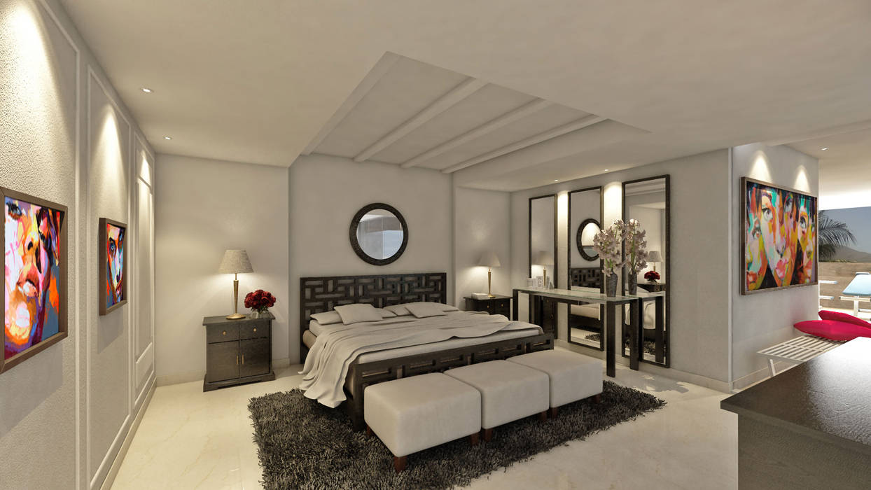 Villa Arellano, NOGARQ C.A. NOGARQ C.A. Modern style bedroom