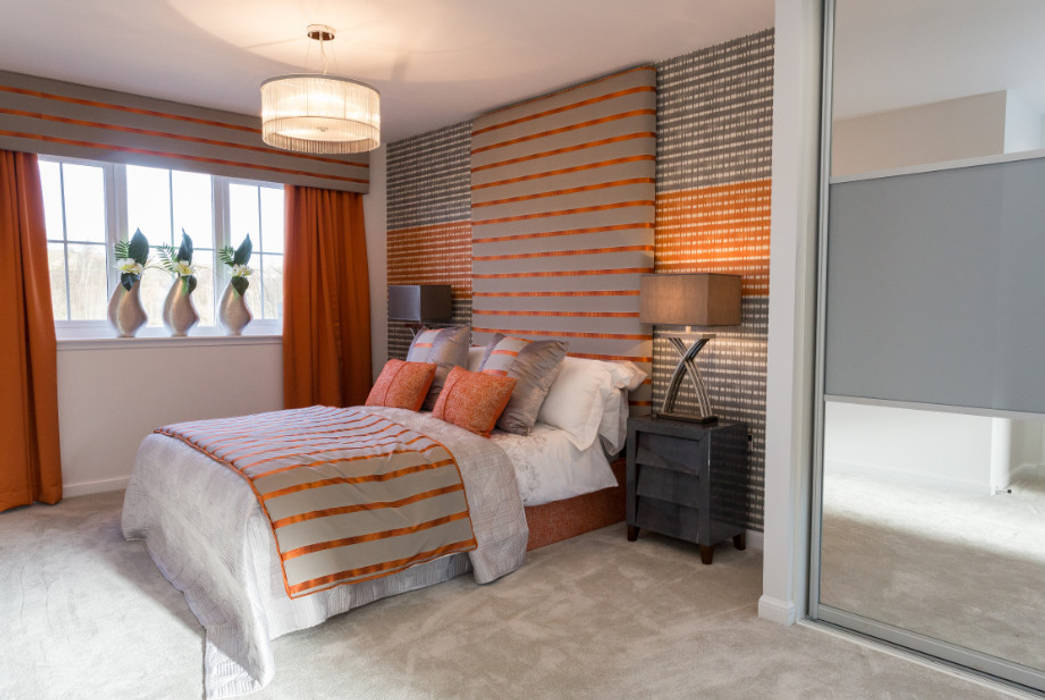 Warming Orange Graeme Fuller Design Ltd Classic style bedroom
