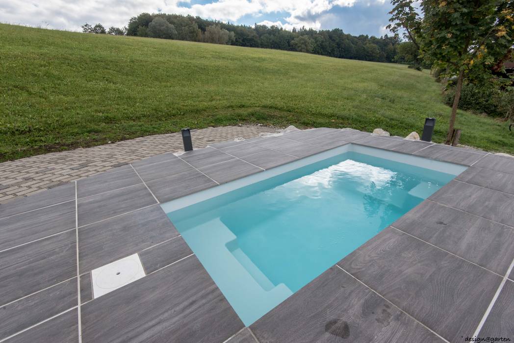 Klein, aber oho: Meersalzwasser-Tauchbecken für den Garten, design@garten GmbH & Co. KG design@garten GmbH & Co. KG Modern pool Pool