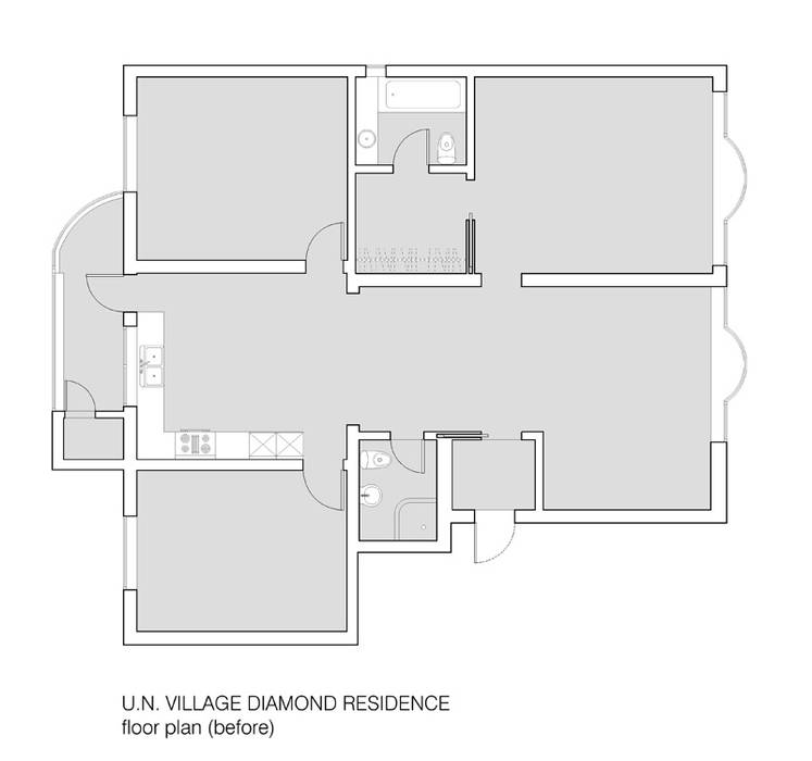 U.N. VILLAGE DIAMOND RESIDENCE, HJL STUDIO: HJL STUDIO의 미니멀리스트 ,미니멀