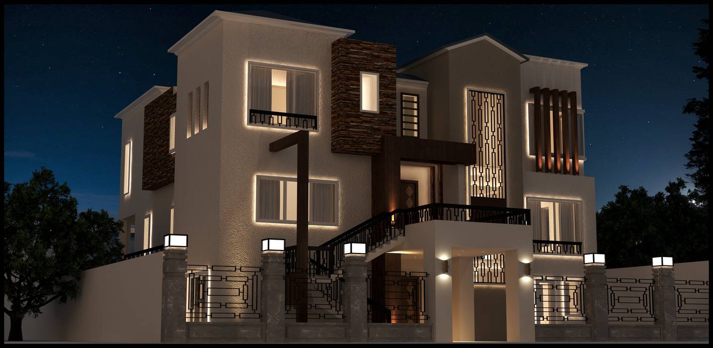 Lake View-Cairo homify Modern Houses exterior_design,execution,design,facade