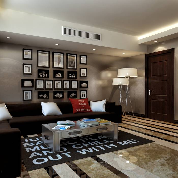 Al Rehab hills villa-Cairo homify Modern Living Room design,modern,living_room,marble