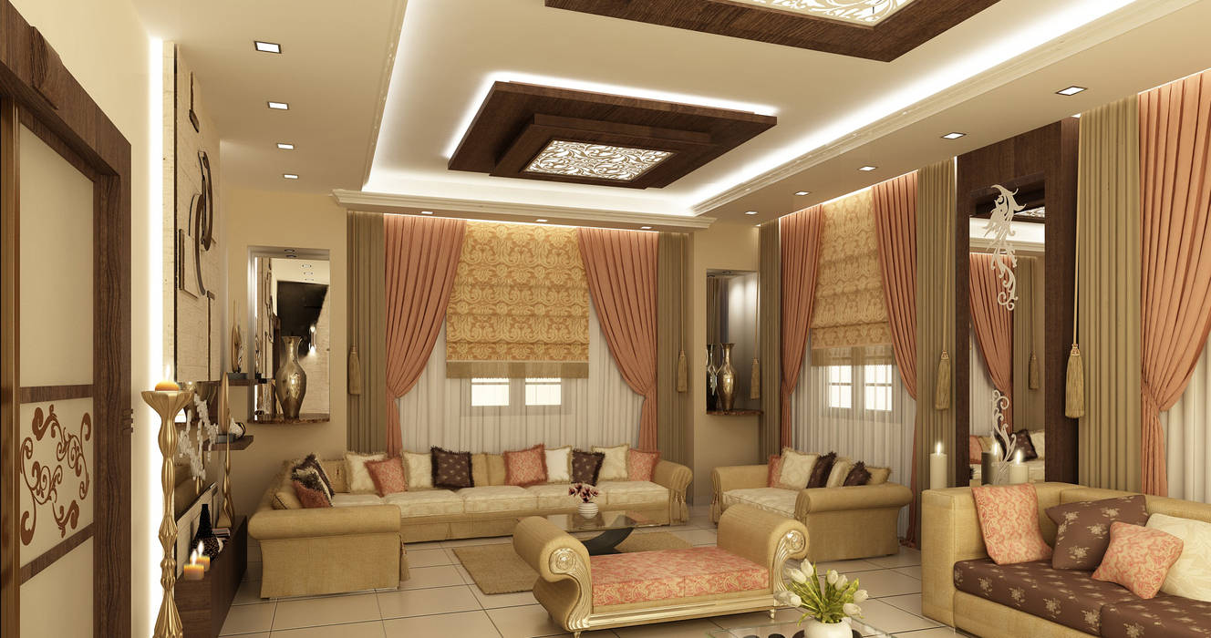 تصاميم داخلية فيلا سكنية (1), rashaatalla rashaatalla Interior garden Interior landscaping