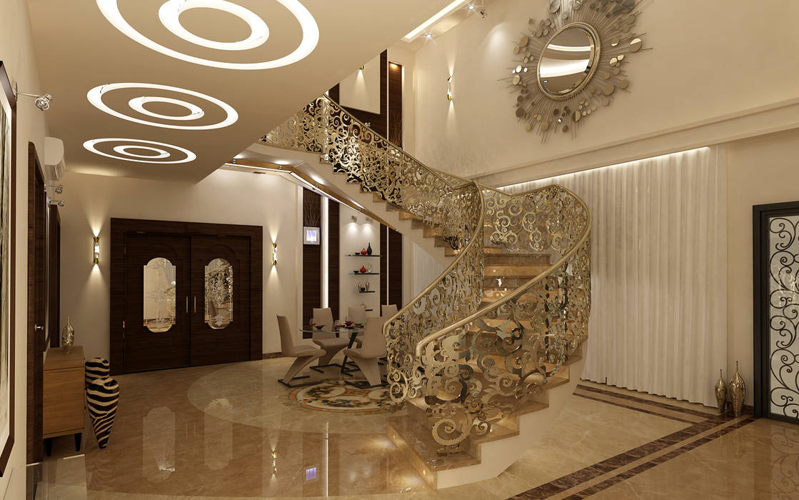 تصاميم داخلية فيلا سكنية (1), rashaatalla rashaatalla Escalier Escaliers