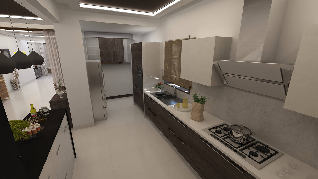 4 Bedroom Apartment Interior Design Bangalore, Ghar360 Ghar360