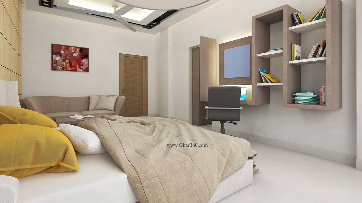 4 Bedroom Apartment Interior Design Bangalore, Ghar360 Ghar360