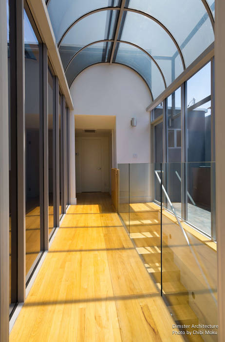Dimster Architecture | Carroll House | Venice, CA, Chibi Moku Architectural Films Chibi Moku Architectural Films Modern Corridor, Hallway and Staircase Wood Wood effect