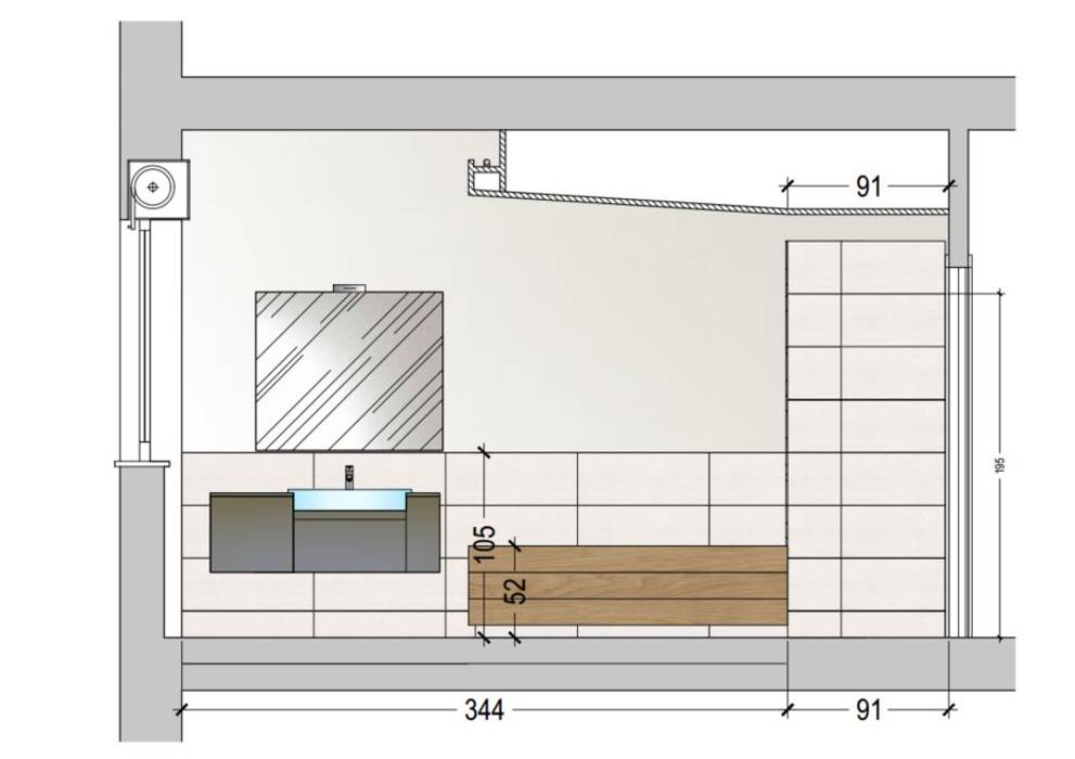 “SI PUO’ FARE!” , Architetto Alberto Colella Architetto Alberto Colella Modern bathroom