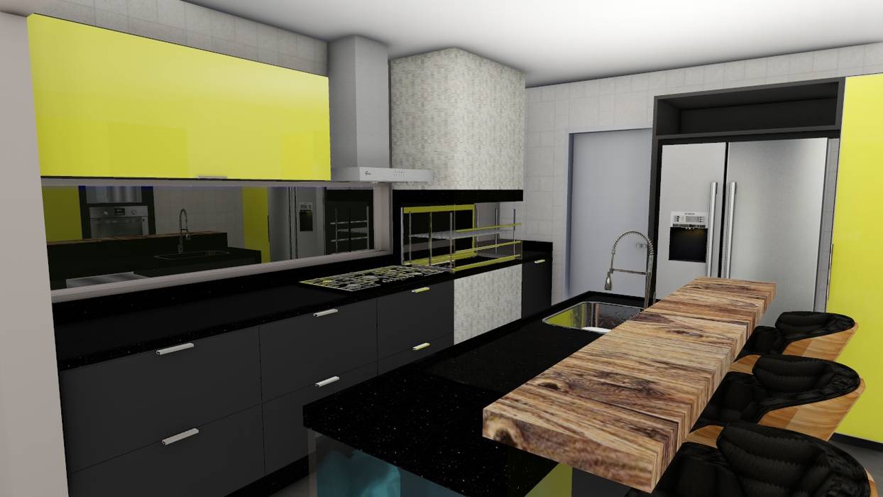Residência rústica, Studio² Studio² Rustic style kitchen