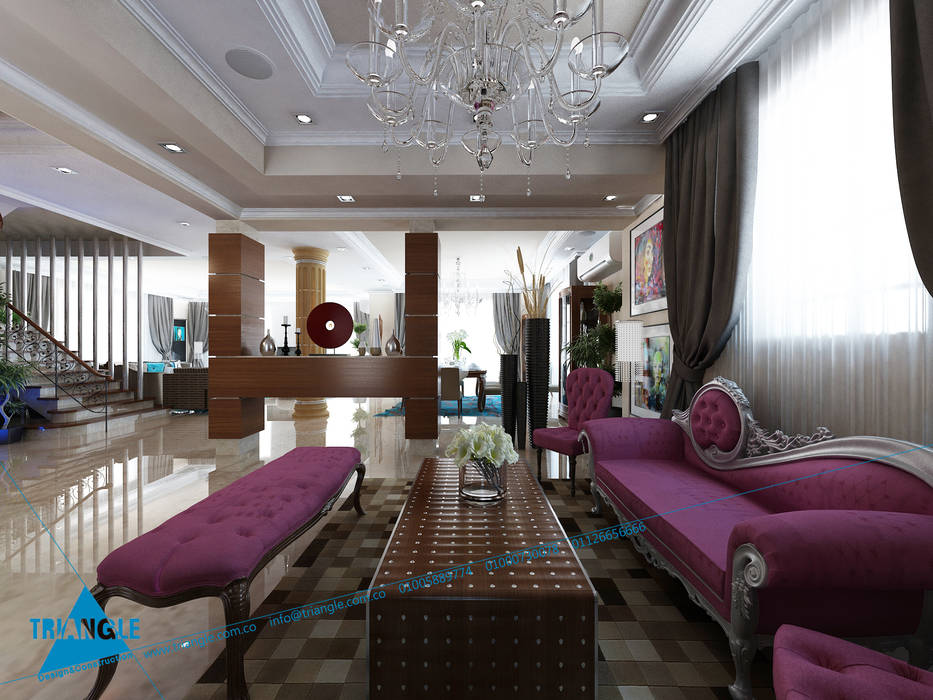 Madienty Villa ( Mr Ashraf ) - Villa 149, triangle triangle Nowoczesny salon