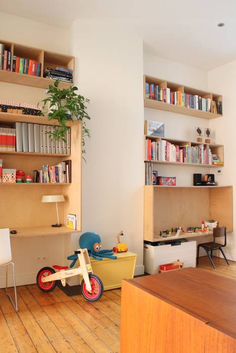 Interieur appartement, studio k interieur en landschapsarchitecten studio k interieur en landschapsarchitecten ห้องนั่งเล่น