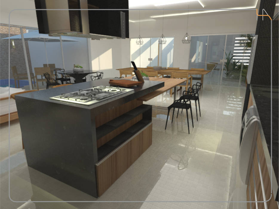 Cozinha Gourmet, Humanize Arquitetura Humanize Arquitetura Modern kitchen