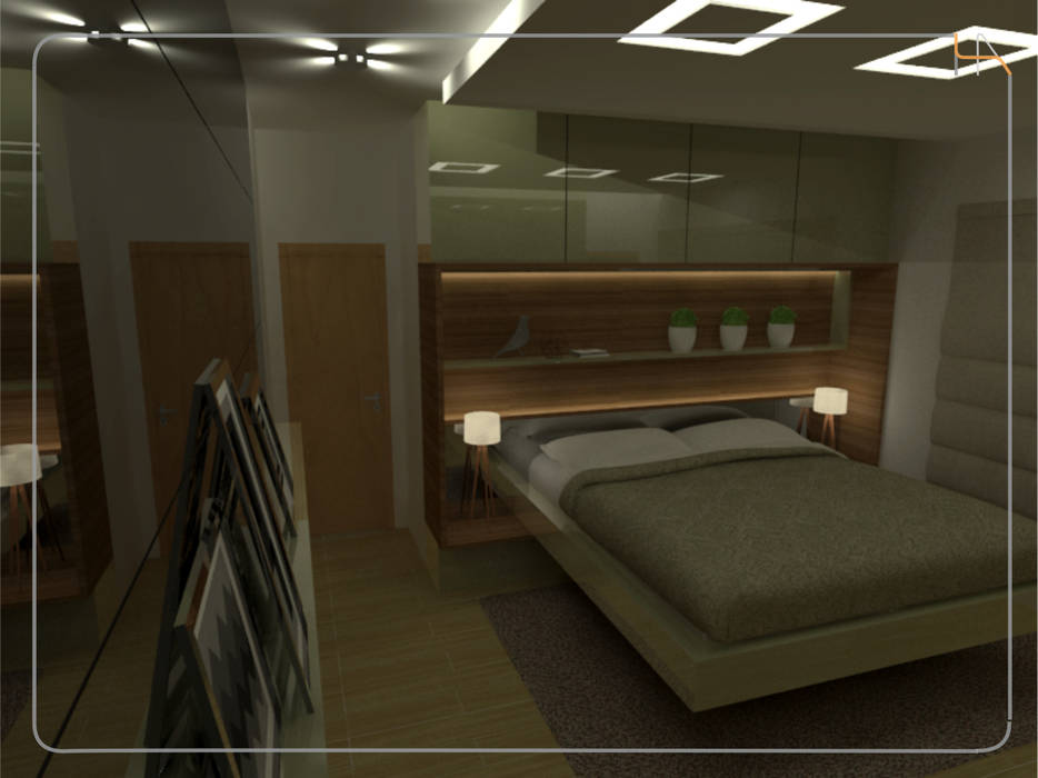 Suíte Casal, Humanize Arquitetura Humanize Arquitetura Modern style bedroom