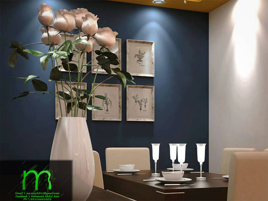 dining rooms & living room , EL Mazen For Finishes and Trims EL Mazen For Finishes and Trims Comedores de estilo moderno Aglomerado Mesas