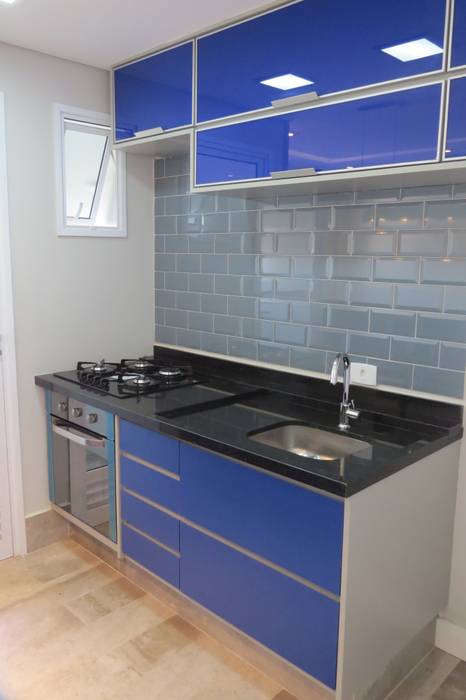 Apartamento compacto , Concept Engenharia + Design Concept Engenharia + Design Modern kitchen گلاس