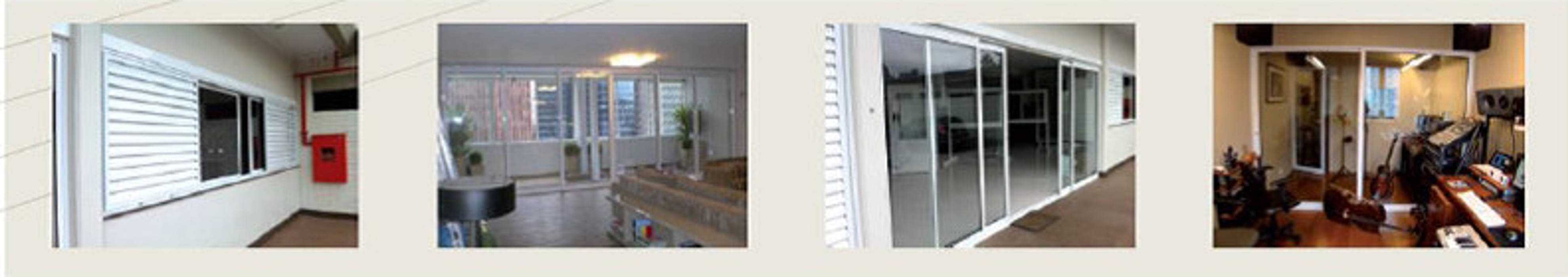 JANELAS ACÚSTICAS, AG - Representações Comerciais AG - Representações Comerciais Puertas y ventanas modernas Aluminio/Cinc Ventanas