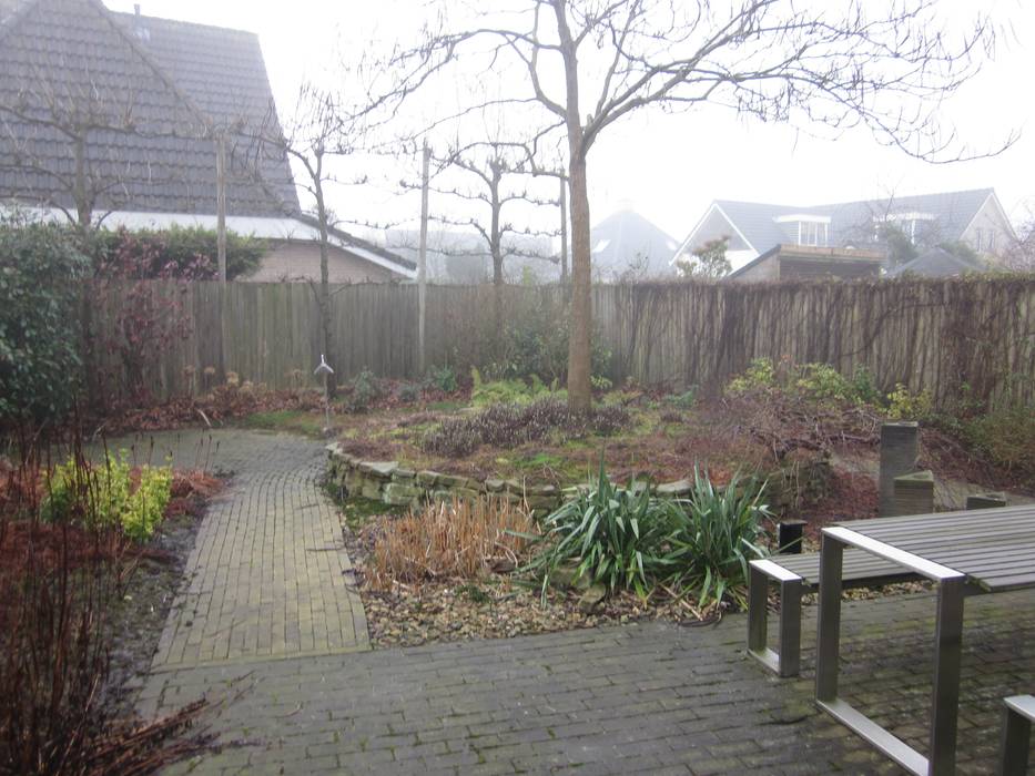 Zoals de tuin was voordat de werkzaamheden begonnen Van Dijk Tuinen Groningen