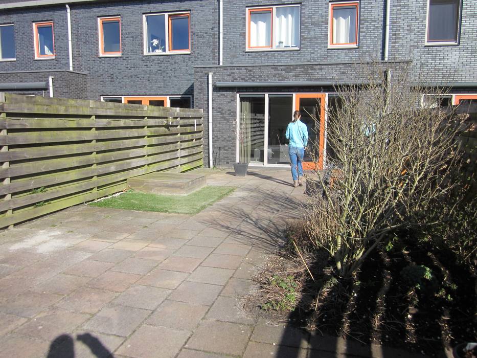 Moderne leeftuin in de stad Groningen, Van Dijk Tuinen Groningen Van Dijk Tuinen Groningen Jardines de estilo moderno Madera Acabado en madera