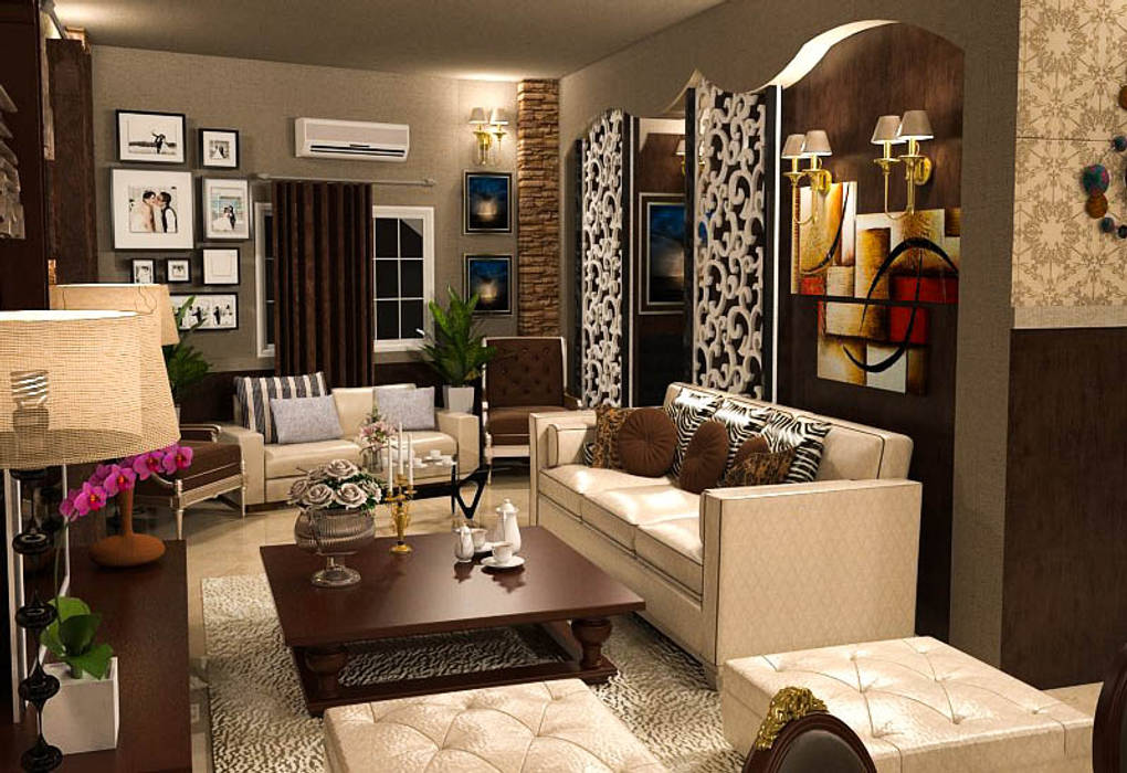 Apartment , Taghred Elmasry Taghred Elmasry Livings de estilo clásico